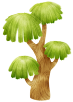 Tree watercolor illustration for Decorative Element png