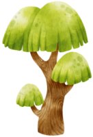 illustration aquarelle arbre pour élément décoratif png