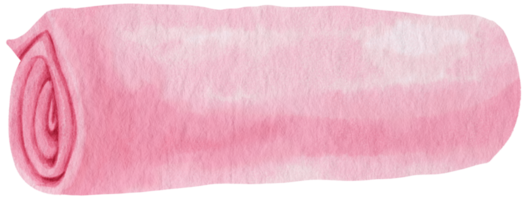 manta de piquenique de toalha de praia rosa em aquarela para o verão png