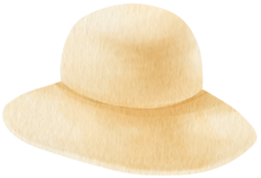 ilustración de acuarela de sombrero flexible para la moda de verano png