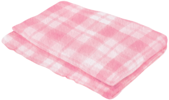 Checkered pattern Beach towel picnic blanket in watercolor png