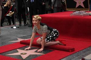 LOS ANGELES, MAY 2 - Scarlett Johansson at the Scarlett Johansson Star Walk of Fame Ceremony at Hollywood Boulevard on May 2, 2012 in Los Angeles, CA photo