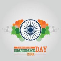 15 de agosto día de la independencia india diseño de publicación en redes sociales vector