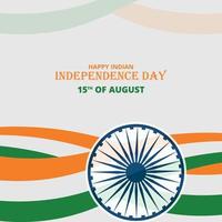 15th August Indian independence day social media post design vector