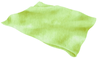 grünes strandtuch und picknickdecke im aquarellstil png