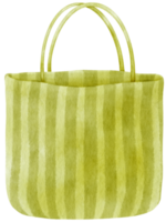 stoffen tas aquarel illustratie voor zomer decoratief element png