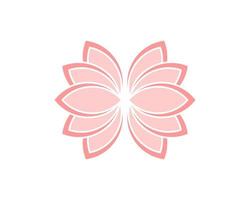 Abstract ornament with lotus flower vector