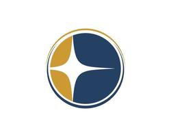 Starlight inside the circle logo vector