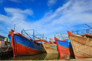 fisher ship boat docked photo