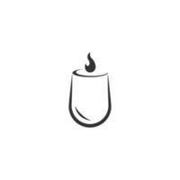 Candle icon design vector