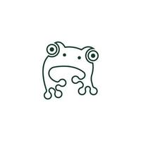 Frog icon logo design vector