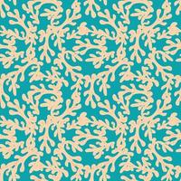 corals seamless pattern. Background with corals . Flat colorful vector illustration.