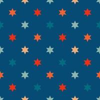 Christmas stars seamless pattern. Vintage retro pattern with stars vector