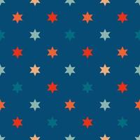 Christmas stars seamless pattern. Vintage retro pattern with stars vector