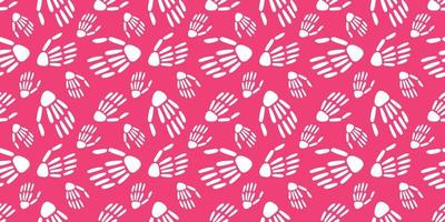 seamless pattern of Skeleton hands.Vector vector