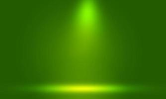 Green 3d spotlight empty background photo