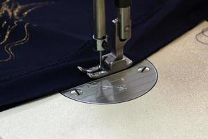 A sewing production, tailoring close-up photo