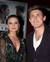 LOS ANGELES, JAN 28 - Rose McIver, Chris Lowell at the Brightest Star Premiere at Sundance Selects Theater on January 28, 2014 in Los Angeles, CA photo