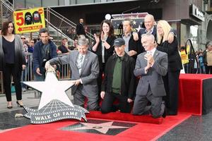 LOS ANGELES, DEC 10 - Ron Howard, Chamber Officials, Brian Grazer, Michael Keaton at the Ron Howard Star on the Hollywood Walk of Fame at the Hollywood Blvd on December 10, 2015 in Los Angeles, CA photo
