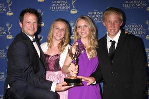 LOS ANGELES, JUN 20 -  Scott Martin, Samantha Martin, Lauralee Bell, Christian Martin at the 2014 Creative Daytime Emmy Awards at the The Westin Bonaventure on June 20, 2014 in Los Angeles, CA photo