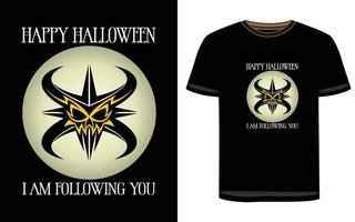 diseño de camiseta de halloween vector