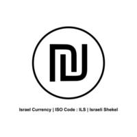 Israel Currency, ILS, Shekel Icon Symbol. Vector Illustration