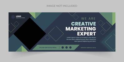 Social media cover vector templates fully editable, advertising design, web banner template