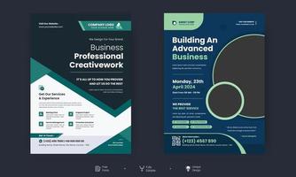 Business flyer layout template in A4 size. Vector flyer template layout design. For business brochures, posters, annual reports, leaflets, magazines or book cover