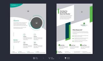Business flyer layout template in A4 size. Vector flyer template layout design. For business brochures, posters, annual reports, leaflets, magazines or book cover