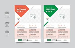 Business flyer layout template in A4 size. Vector flyer template layout design. For business brochures, posters, annual reports, leaflets, magazines or book cover