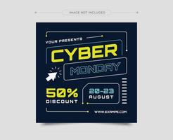 Editable square Flyer, banner  template. Colourful background color with stripe shape. Suitable for Flyer, Poster, social media post, instagram and web internet ads. Vector illustration