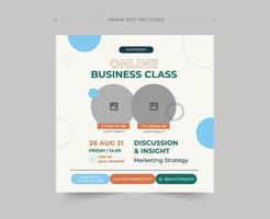 Editable square Flyer, banner  template. Colourful background color with stripe shape. Suitable for Flyer, Poster, social media post, instagram and web internet ads. Vector illustration
