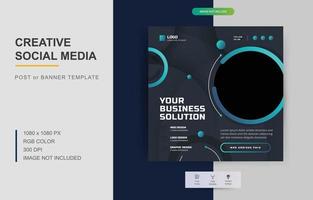 webinar business for social media post. Modern poster suitable for business webinars, marketing webinars. digital banner template on square size. vector