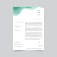 Modern Abstract Creative Professional letterhead. vector