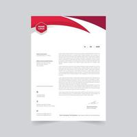 Modern Abstract Creative Professional letterhead. vector