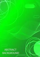 abstract background green color style line curve glow vector illustration