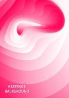 Curva de línea rosa y blanca de fondo abstracto, ilustración vectorial vector