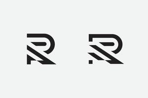 vector graphic of abstract R logo good concept for business, technology company