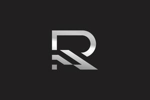 vector graphic of abstract R logo good concept for business, technology company