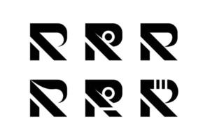 gráfico vectorial de la plantilla de logotipo de la letra inicial del monograma r. iconos para negocios de moda, negocios, consultoría, tecnología digital. vector