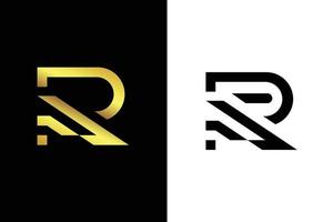 vector graphic of luxury abstract R logo good concept for business, fashion company