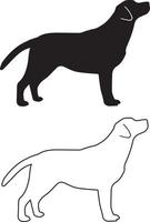 Labrador Retriever Outline 1 vector