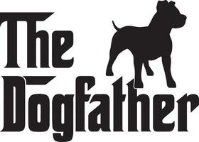 The Dogfather Pitbull 10 vector