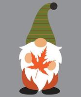 Fall Gnome 4 Vector File