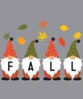 Fall Gnomes 14 vector