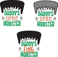 Daddy's Little Monster vector