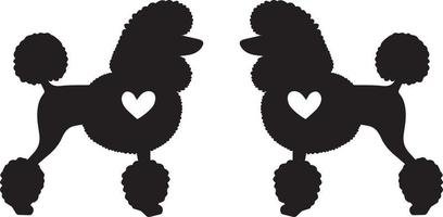 Poodle Heart 1 vector
