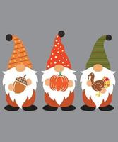 Fall Gnomes 10 Vector File