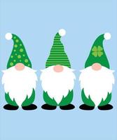 St Patricks Day Gnomes 2 vector