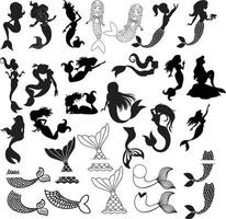 Mermaid tail Summer File vector